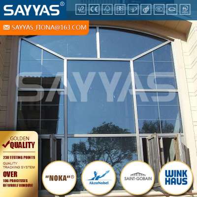 wood aluminum system curtain wall international supplier