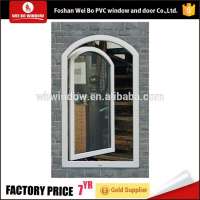 pvc half moon windows opening window with grills