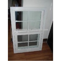 american style vertical sliding window with grill designs